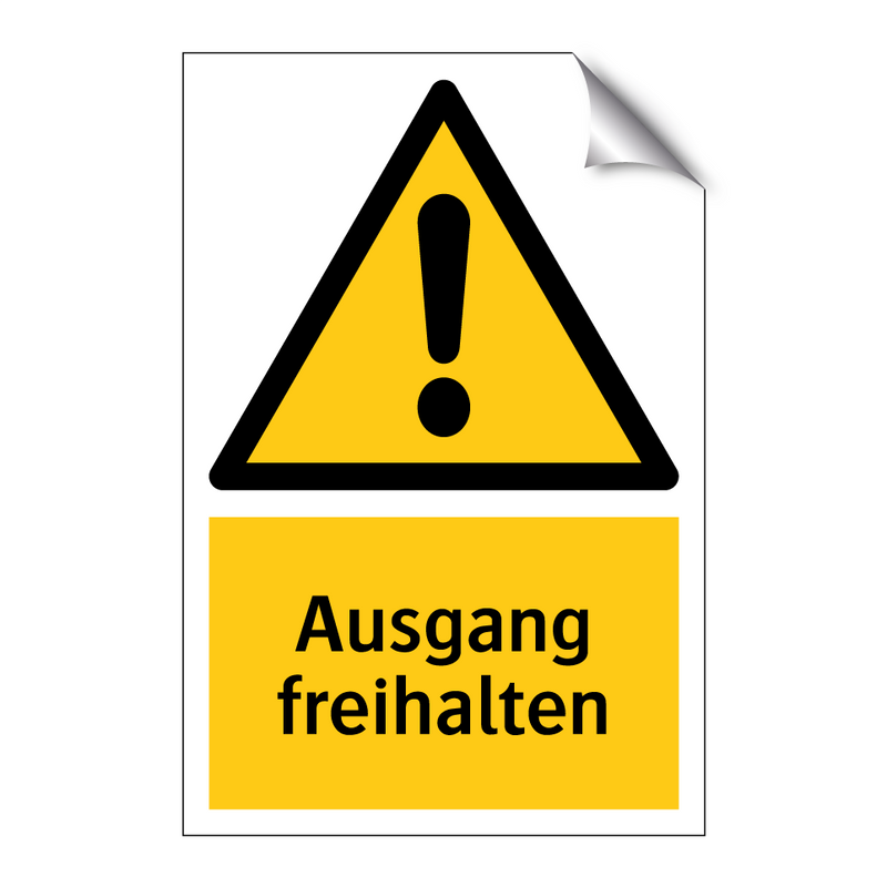 Ausgang freihalten