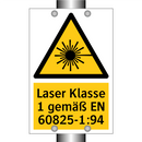 Laser Klasse 1 gemäß EN 60825-1:94