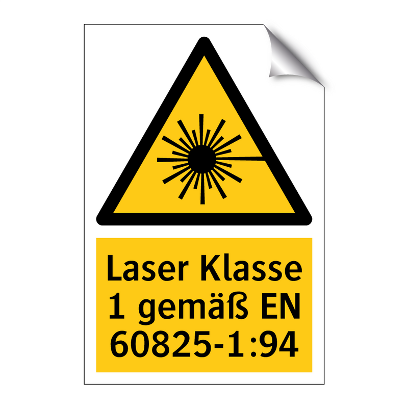 Laser Klasse 1 gemäß EN 60825-1:94