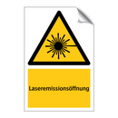 Laseremissionsöffnung