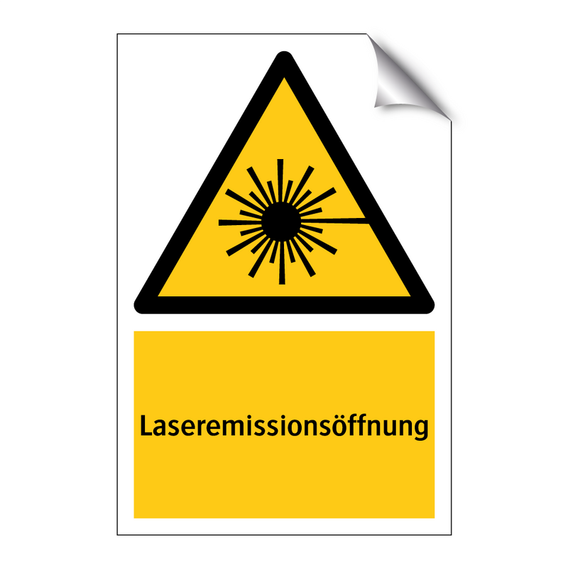 Laseremissionsöffnung