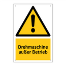 Drehmaschine außer Betrieb