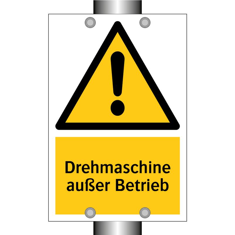 Drehmaschine außer Betrieb