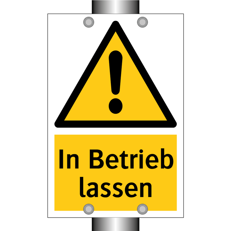 In Betrieb lassen