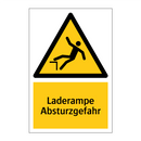 Laderampe Absturzgefahr