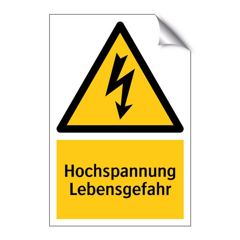 Hochspannung Lebensgefahr