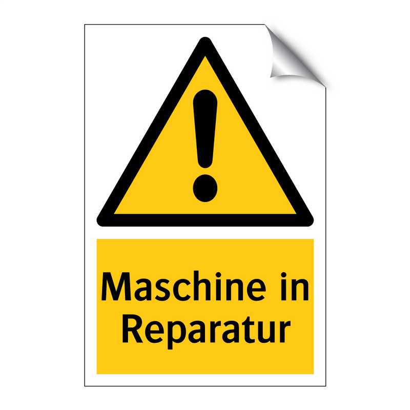Maschine in Reparatur