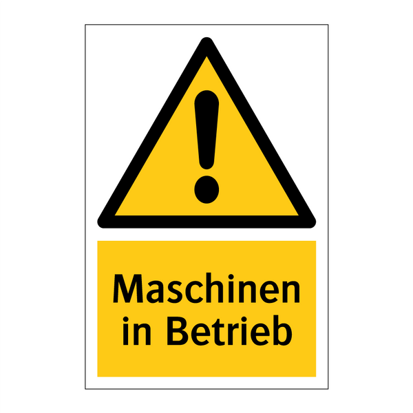 Maschinen in Betrieb