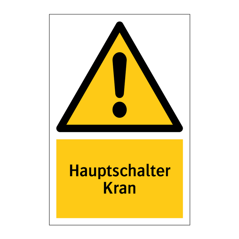 Hauptschalter Kran