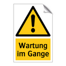 Wartung im Gange