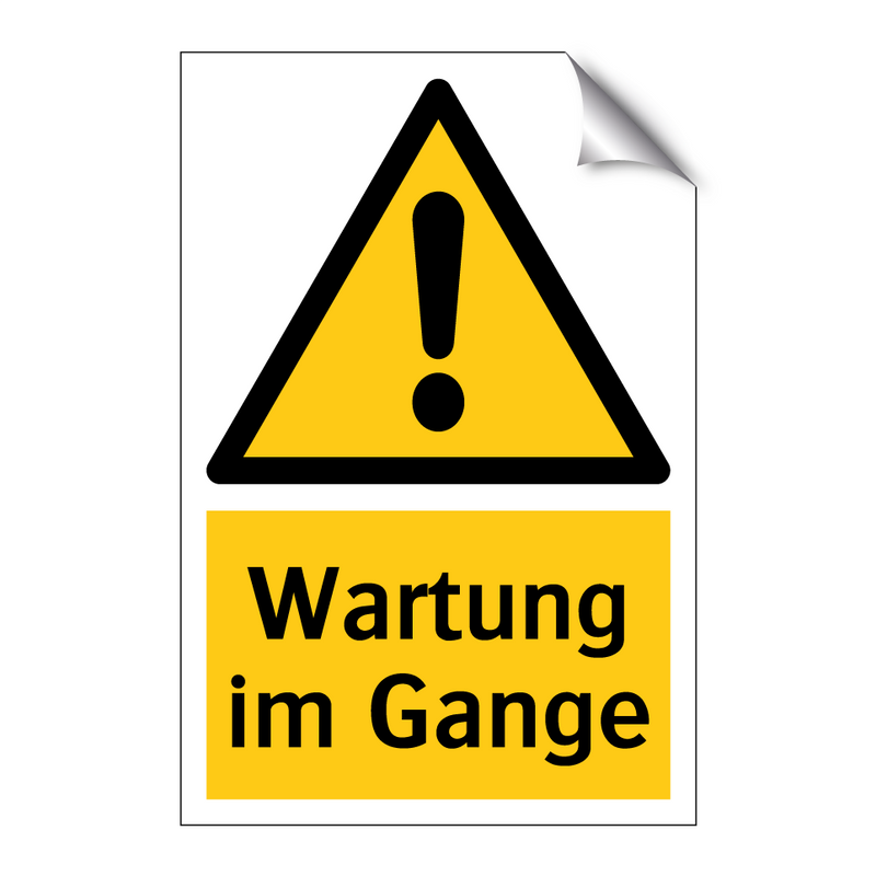 Wartung im Gange