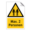 Max. 2 Personen