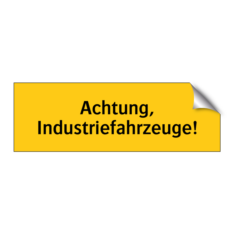 Achtung, Industriefahrzeuge!
