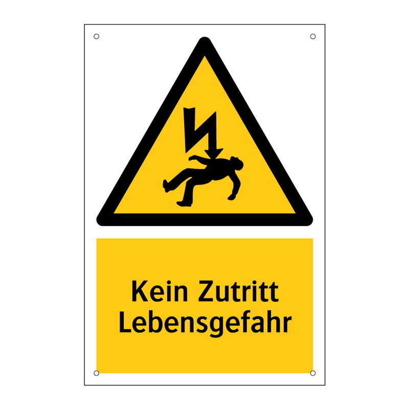 Kein Zutritt Lebensgefahr