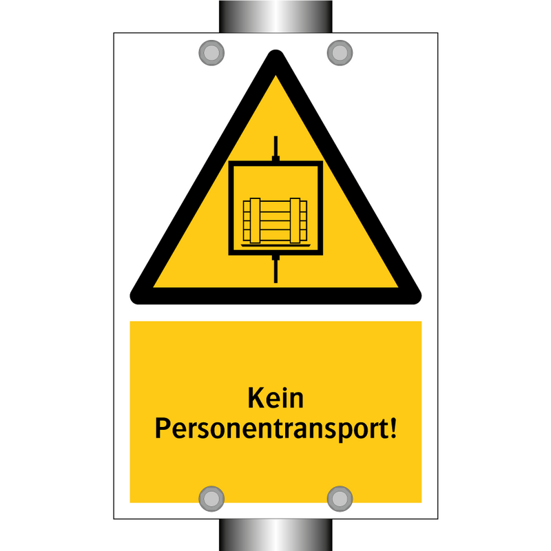 Kein Personentransport!