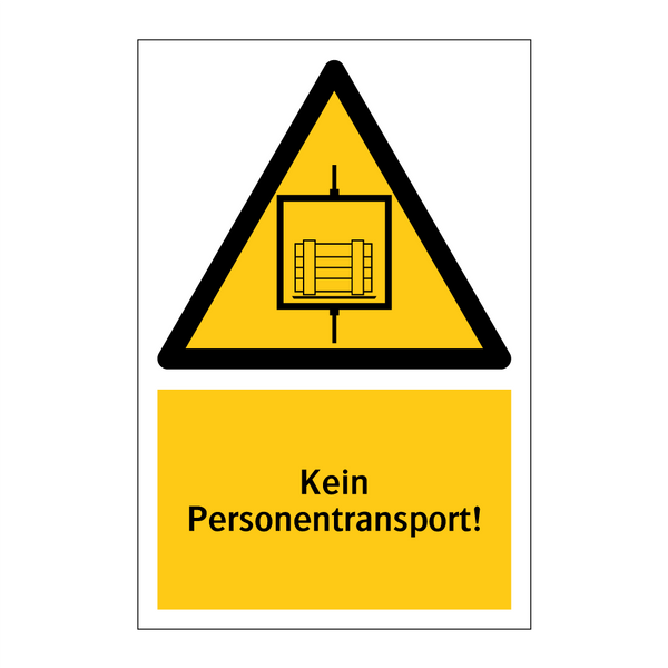 Kein Personentransport!