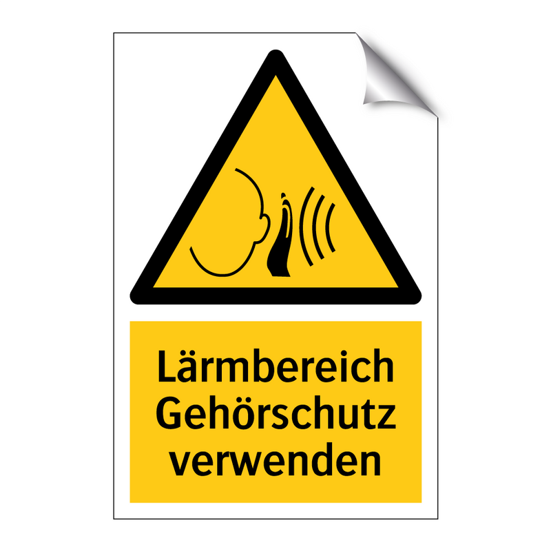 Lärmbereich Gehörschutz verwenden