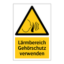 Lärmbereich Gehörschutz verwenden