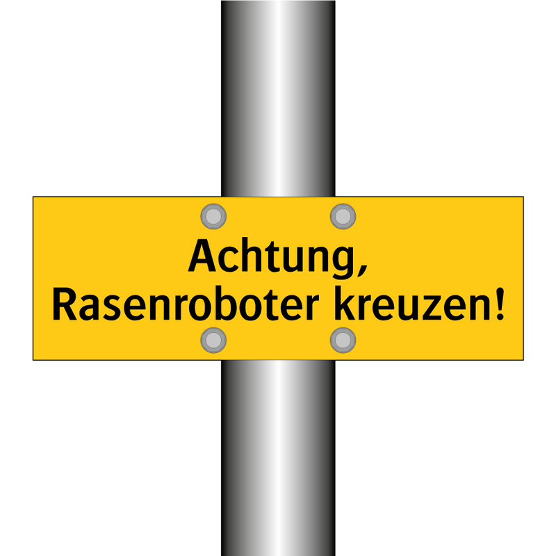 Achtung, Rasenroboter kreuzen!