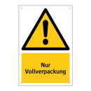 Nur Vollverpackung