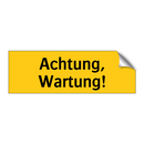 Achtung, Wartung!