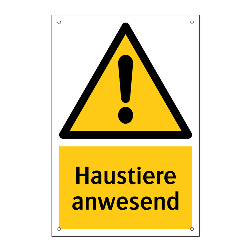 Haustiere anwesend