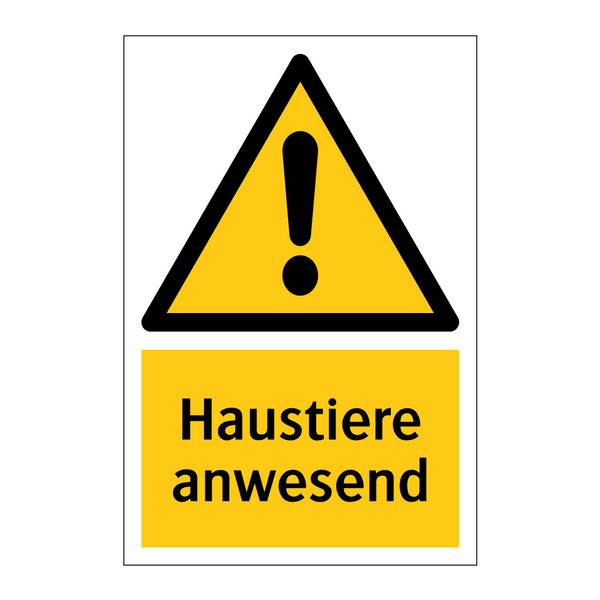 Haustiere anwesend