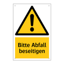 Bitte Abfall beseitigen