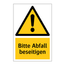 Bitte Abfall beseitigen