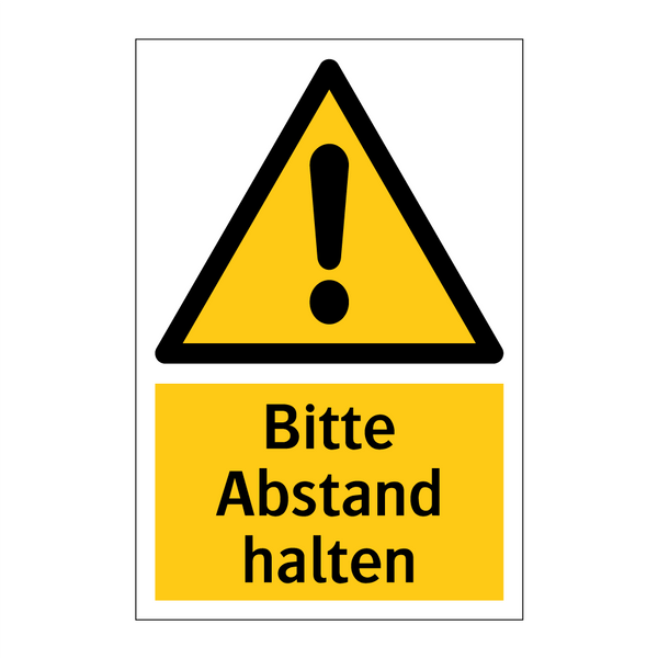 Bitte Abstand halten
