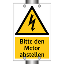 Bitte den Motor abstellen