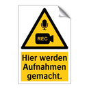 Hier werden Aufnahmen gemacht.