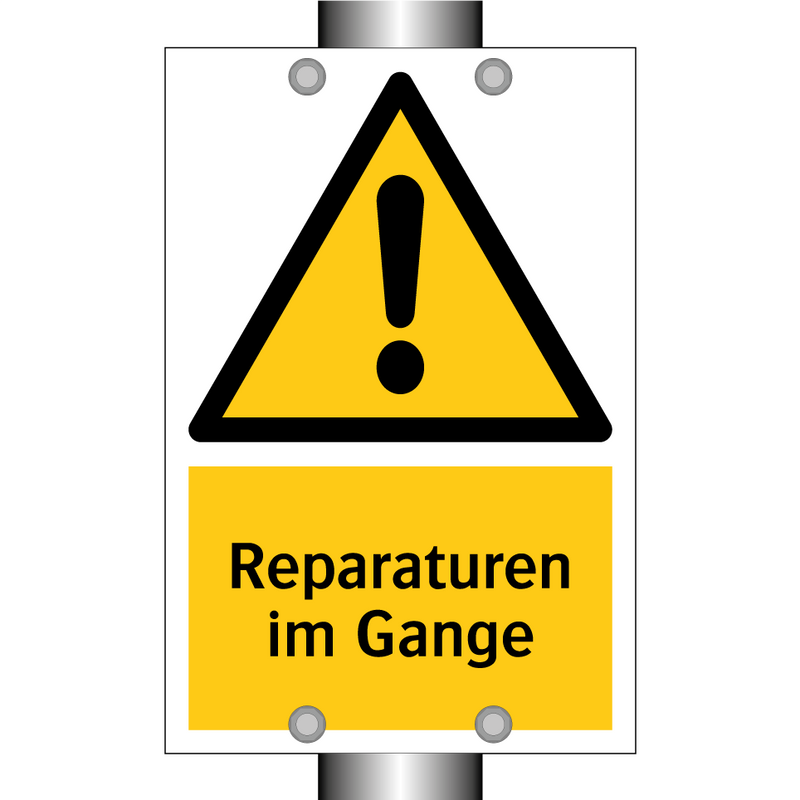 Reparaturen im Gange