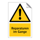 Reparaturen im Gange