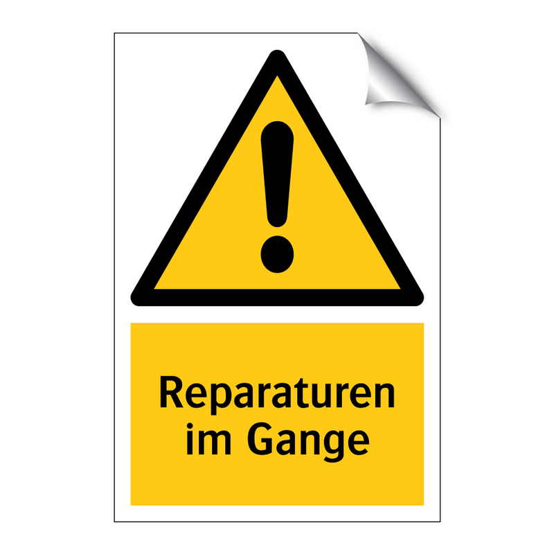 Reparaturen im Gange