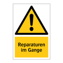 Reparaturen im Gange