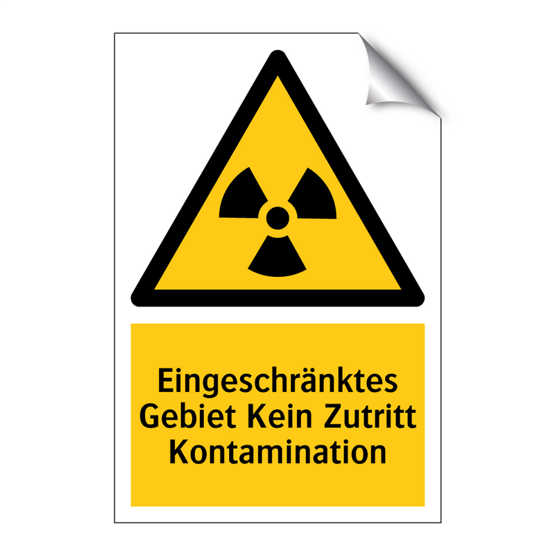 Eingeschränktes Gebiet Kein Zutritt Kontamination