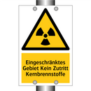 Eingeschränktes Gebiet Kein Zutritt Kernbrennstoffe