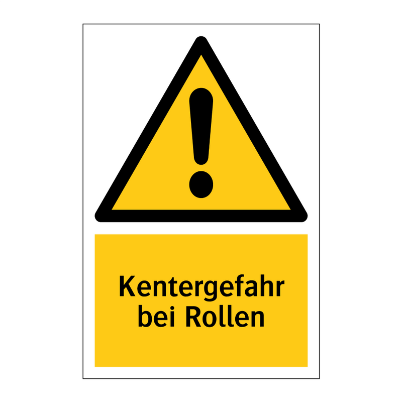 Kentergefahr bei Rollen