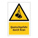 Quetschgefahr durch Kran