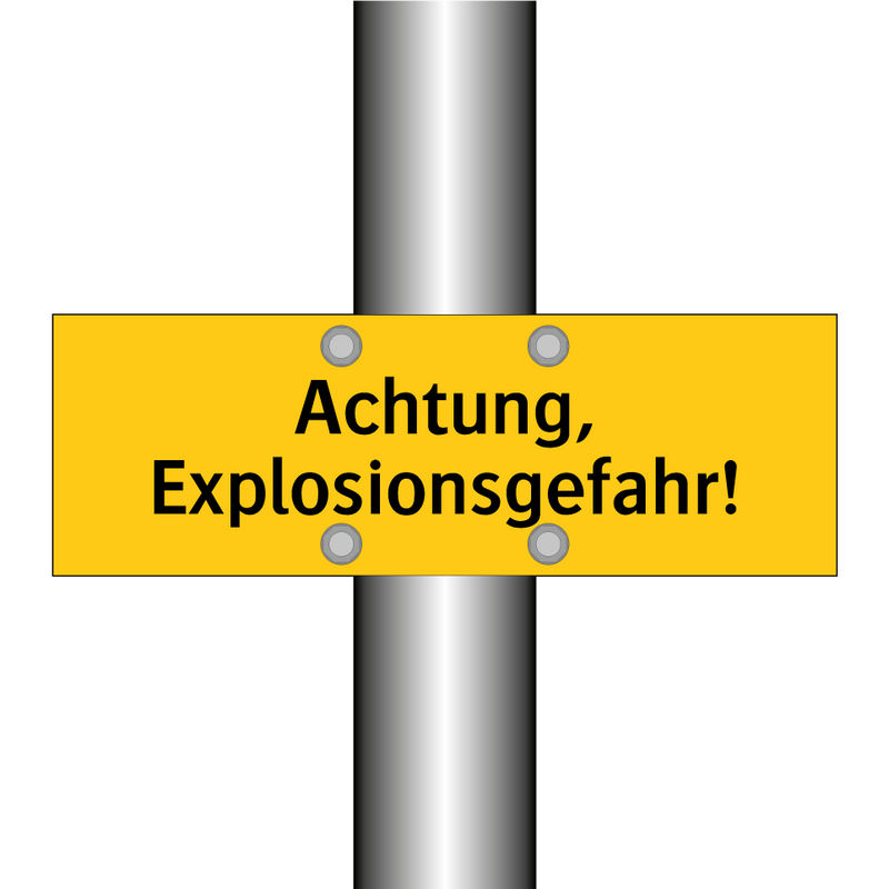 Achtung, Explosionsgefahr!