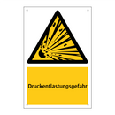 Druckentlastungsgefahr