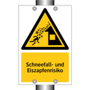 Schneefall- und Eiszapfenrisiko