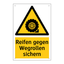 Reifen gegen Wegrollen sichern