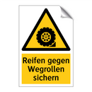 Reifen gegen Wegrollen sichern
