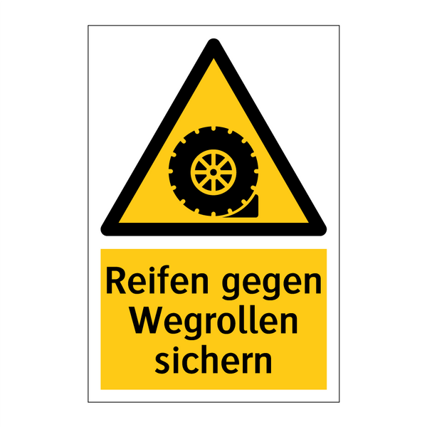 Reifen gegen Wegrollen sichern