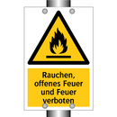 Rauchen, offenes Feuer und Feuer verboten