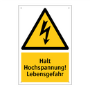 Halt Hochspannung! Lebensgefahr