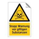 Stopp Warnung vor giftigen Substanzen