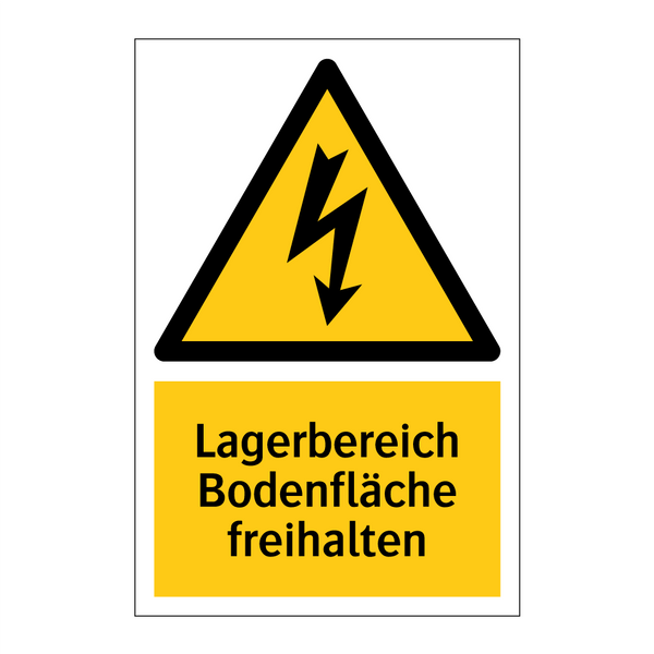 Lagerbereich Bodenfläche freihalten